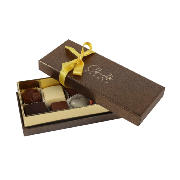 A charming brown chocolate box